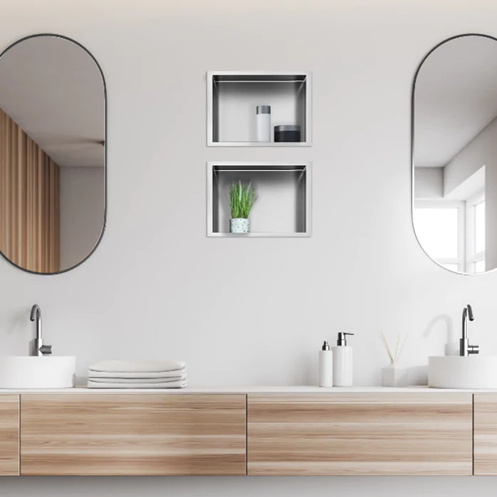 Wandeinbauregale für Badezimmer - eine funktionelle und modische Lösung für kleine Bäder
