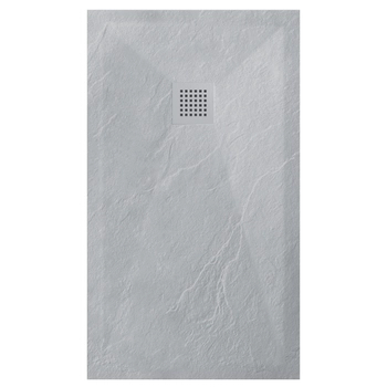 Komposit-Duschwanne Balneo Stone Tray 110 x 90 x 2,5 cm hellgrau flach rechteckig