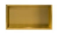 Balneo Wall Box One Gold Nischenablage 60 x 30 x 7 cm goldfarben aus Edelstahl mit Rand