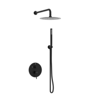 Balneo Cascade Duscharmatur 2er Set schwarz