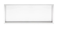 Balneo Wall Box One White Nischenablage 90 x 30 x 7 cm weiß aus Edelstahl mit Rand