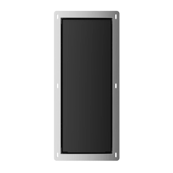 Schowek na szczotkę WC Balneo Wall Box Brush S Black Glass wbudowany w ścianę ze stali nierdzewnej
