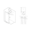 Duschwand Beira Chrom 60 cm