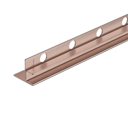 Balneo Gefälleleiste Kupfer für Glas links 170 cm
