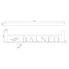 Kleiderbügel aus Metall Balneo Qarx Modell 3