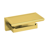 Papierhalter mit Telefonablage Balneo Qarx gold