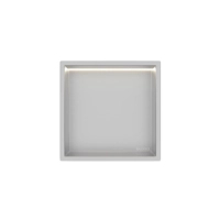 Balneo Wall Box LED Einbauregal Inox 30 x 30 x 10 cm