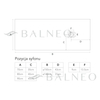 Komposit-Duschwanne Balneo Stone Tray 120 x 90 x 2,5 cm weiß flach rechteckig