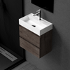 Aufsatzwaschbecken Balneo Viki 40 x 24 cm weiß aus Konglomerat