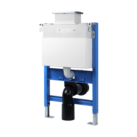 Balneo Vorwand-WC-Set Fix-Frame Low mit weißer WC-Schüssel Luna Tornado