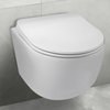 Balneo Vorwand-WC-Set Fix-Frame Narrow mit weißer WC-Schüssel Luna Tornado