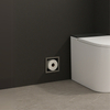 Balneo Wall Box Paper 3 Gun Metal eingebautes Wandregal aus rostfreiem Stahl