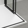 Balneo Rio Schiebe-Duschkabine 80 x 100 cm, schwarz, transparent