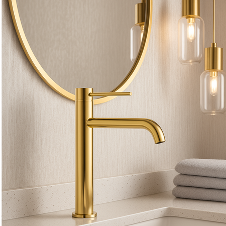 CASCADE Waschtischbatterie Modell 2 SHINY GOLD