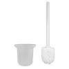 Schowek na szczotkę WC Balneo Wall Box Brush S Black Glass wbudowany w ścianę ze stali nierdzewnej