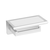 Papierhalter mit Telefonablage Balneo Qarx chrom