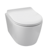 Balneo Luxa Wand-WC rimless weiß ohne Spülrand mit Softclose-Absenkautomatik-Sitz aus Duroplast