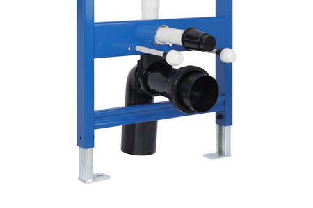 Balneo Unterputz-WC-Set, Fix-Frame Standard-Rahmen mit weißer Luna-WC-Schüssel und einer Taste Ihrer Wahl
