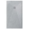 Komposit-Duschwanne Balneo Stone Tray 110 x 80 x 2,5 cm hellgrau flach rechteckig