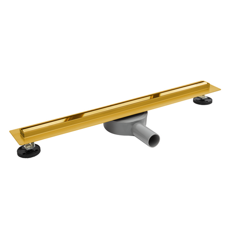 Balneo Slim & Low ProLine Mirror Gold 80 cm Bodenablauf in Spiegelgold