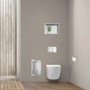 Schowek na szczotkę WC Balneo Wall Box Brush S Tiles lewy do wbudowania w ścianę ze stali nierdzewnej