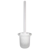 Schowek na szczotkę WC Balneo Wall Box Brush S Black Glass wbudowany w ścianę ze stali nierdzewnej