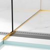 Balneo Gefälleleiste Gold für Glas links 120 cm