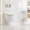 Balneo Wall Box Brush S White Glass WC-Bürsten-Schrank rechts, Unterputz, Edelstahl