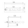 Papierhalter mit Telefonablage Balneo Qarx gun metal