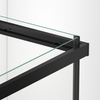 Balneo Rio Schiebe-Duschkabine 80 x 80 cm, schwarz, transparent