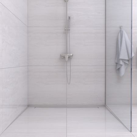 Gefälleprofil Balneo Inox Boden Stirnseite 130 cm
