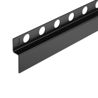 Balneo Gefälleleiste Schwarz Wandmontage links 120 cm