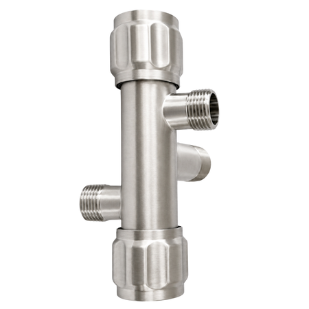 Eckventil mit Keramikkartusche Modell 5 INOX 1/2 x 3/8 x 3/8