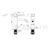 Balneo Cascade Waschtischbatterie Modell 1 inox