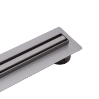 Balneo Slim & Low ProLine Gun Metal Bodenablauf, linear, 90 cm