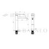 Balneo Cascade Waschtischbatterie Modell 2 inox