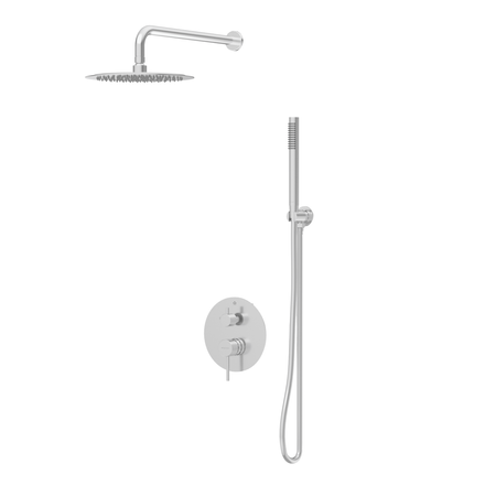 Balneo Cascade Brausebatterie 2er Set inox