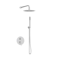 Balneo Cascade Brausebatterie 2er Set inox