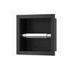 Papierhalter Balneo Wall Box Paper 1 schwarz unterputz aus Edelstahl