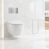 Balneo Wall Box Brush S White Glass WC-Bürsten-Schrank rechts, Unterputz, Edelstahl
