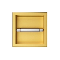 Balneo Wall Box Paper 1 Gold Toilettenpapierhalter, golden, Unterputz aus Edelstahl