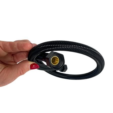 Balneo PEX-Anschlussschlauch schwarz geflochten 3/8" x 3/8" 40 cm