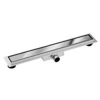 Balneo Duplex Next Mirror Silver Linienablauf für den Boden 100 cm Chrom doppelseitig aus Edelstahl mit niedrigem Siphon und tiefem Schmutzfänger