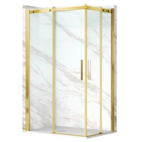 Balneo Rio Schiebe-Duschkabine 80 x 80 cm, golden, transparent