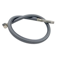 Grauer geflochtener Balneo PEX-Gewindeanschlussschlauch 3/8" x M10 40 cm
