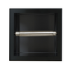 Papierhalter Balneo Wall Box Paper 1 schwarz unterputz aus Edelstahl