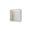 Balneo Wall Box LED Einbauregal Weiß 30 x 30 x 10 cm