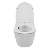 Wand-WC Balneo Luxa Tornado weiß spülrandlos mit Absenkautomatik-Sitz aus Duroplast