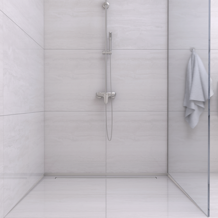 Balneo Gefälleleiste Inox Boden rechts 170 cm