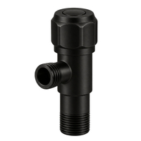 Eckventil mit Keramikkopf Modell 2 Schwarz 1/2 x 3/8